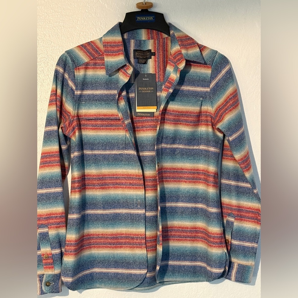 Pendleton Multicolor Wool Shirt NWT - image 1